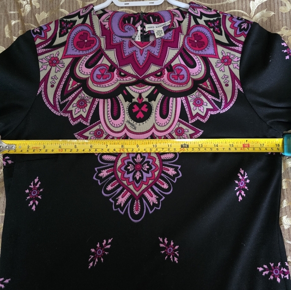 RARE Vintage Francis X designer Printed midi dress - Picture 9 of 12